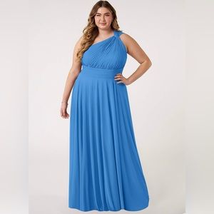 Azazie Blue Jay Bridesmaid Dress
